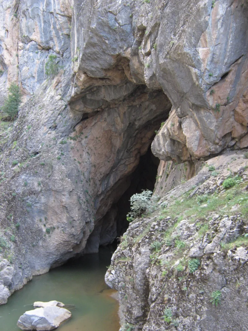 티그리스 터널(Dicle Tüneli) — 티그리스 강 상류에 위치한 아시리아 부조