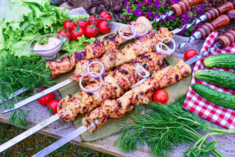 Kuřecí kebab (bůček)