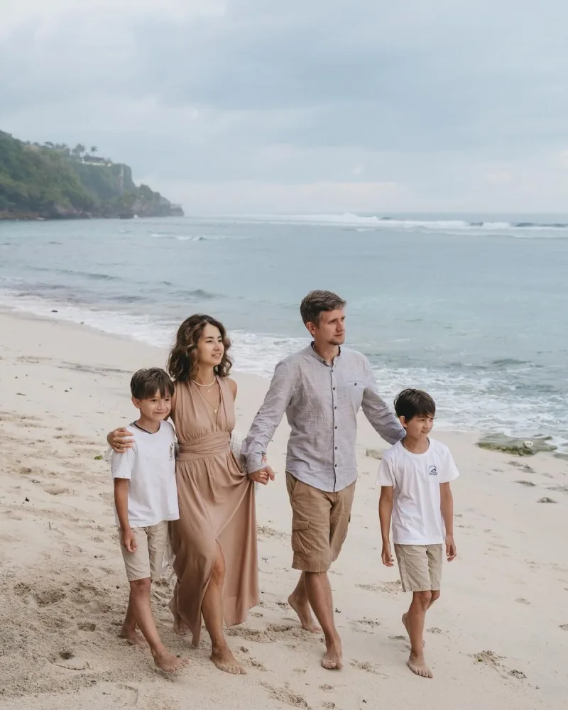 알란야에서 가족 사진 촬영