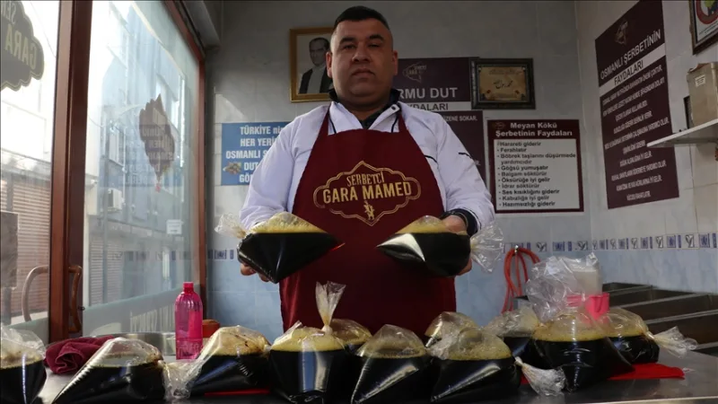 加济安泰普人开斋餐桌上不可或缺的饮品: 