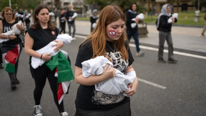 En Europa se organizaron manifestaciones de apoyo a Palestina