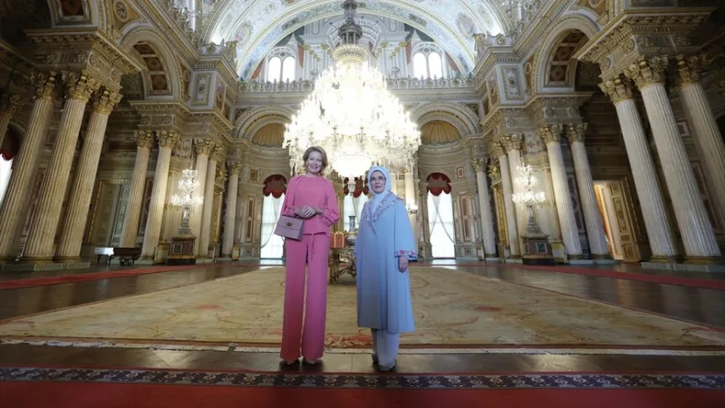 Emine Erdoğan a rencontré la reine Mathilde de Belgique